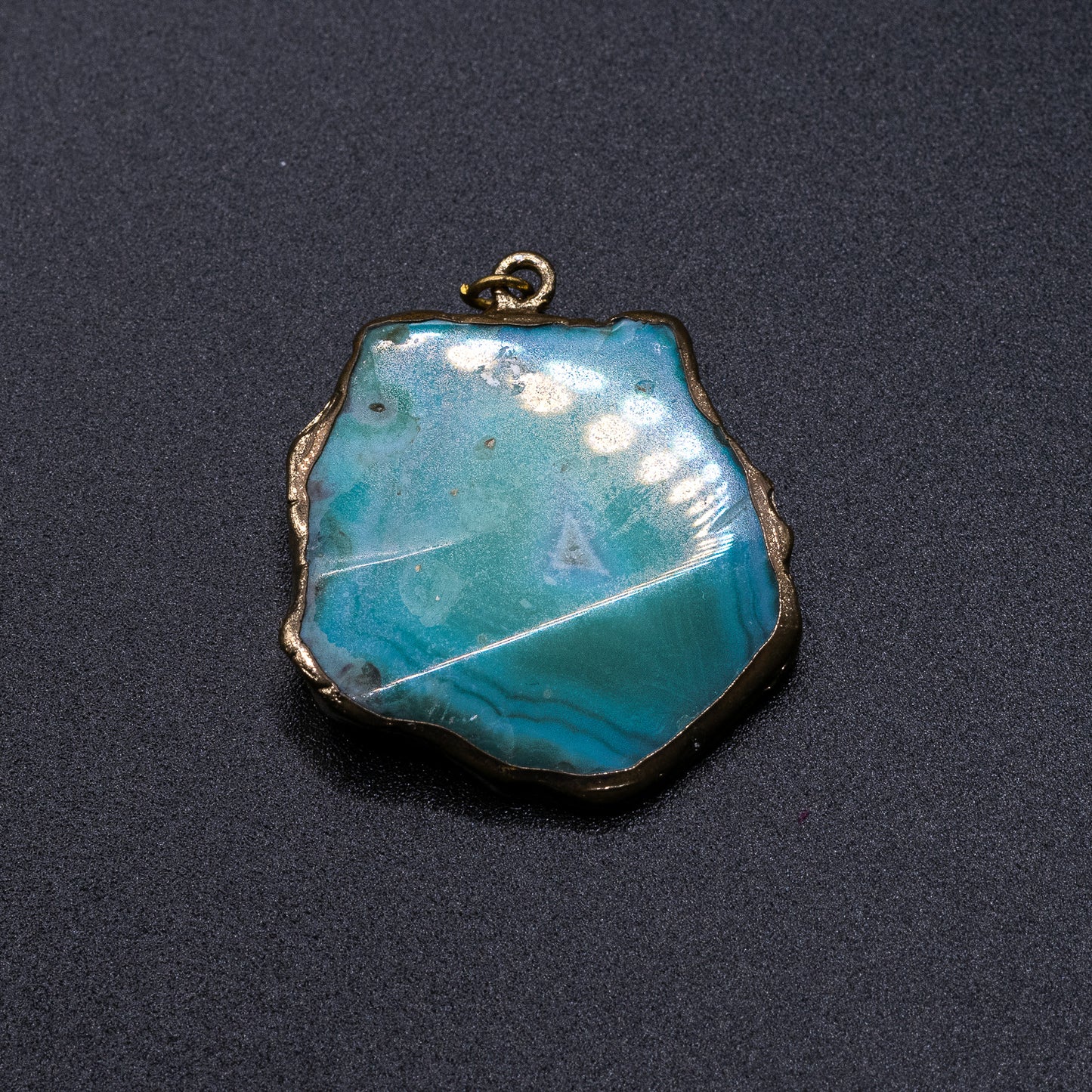 Turquoise Druzy Pendant