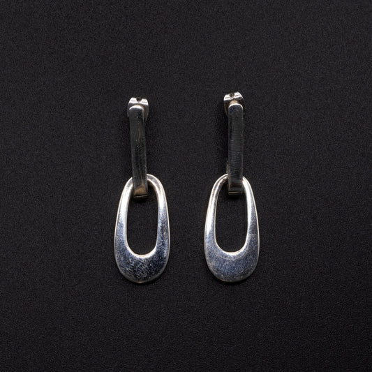 Aretes Oval Plata