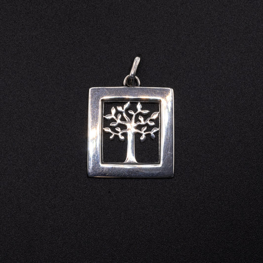 Square tree of life pendant